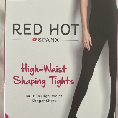 Spanx Red Hot Label  sz 1 High waist  Black High-Waist Tights Style 1838 NWT